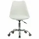 Кресло стул  "Eames MG-310 CH", хром, пластик белый, экокожа белая, 532923. Фото товара с разных ракурсов.