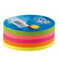 Блок самоклеящийся бумажный Stick`n 21358 67x67мм 250лист. 70г/м2 неон 5цв.в упак. вырубной "круг"