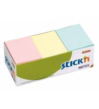 Блок самоклеящийся бумажный Stick`n 21004 38x51мм 100лист. 70г/м2 пастель 3цв.в упак. без упаковки