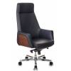 Кресло бюрократ Antonio (черная кожа)